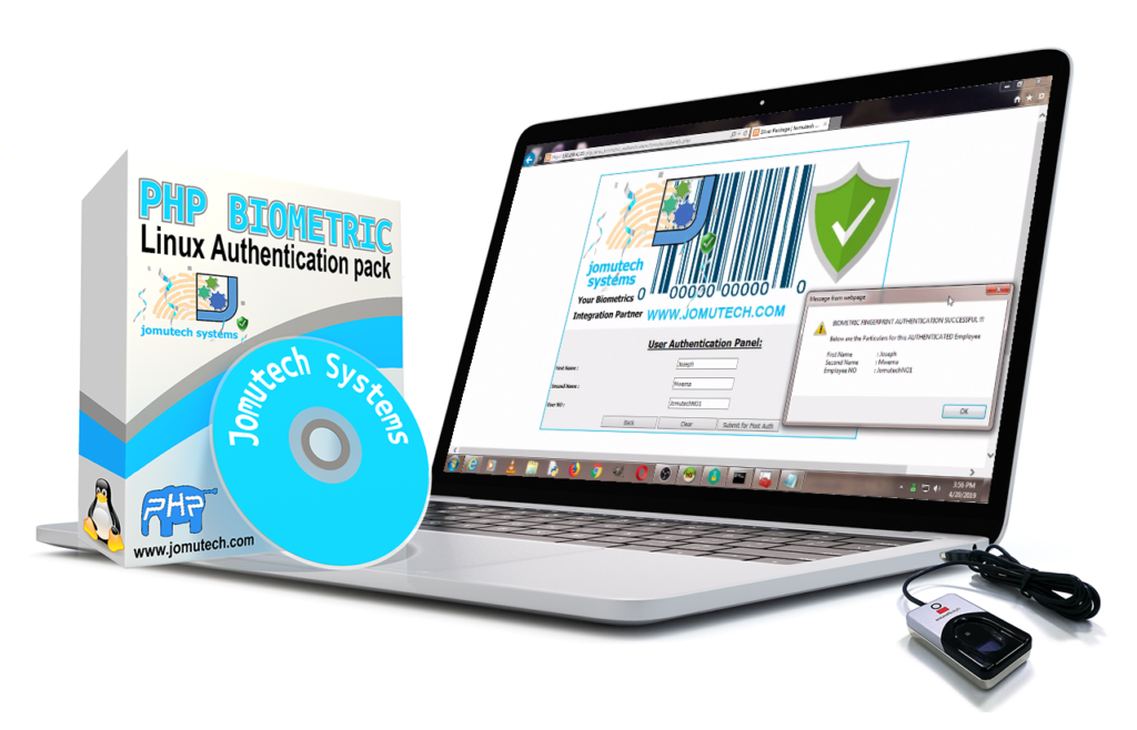PHP Linux Biometric Fingerprint Authentication Software Pack